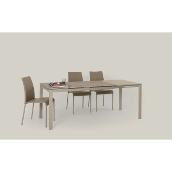 Sissi chair in eco-leather by Ingenia Bontempi