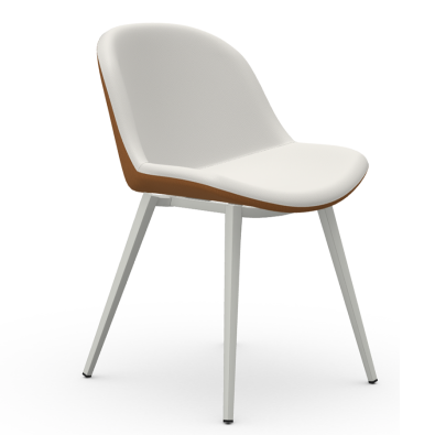 Sonny chair upholstered in fabric or leather by Midj