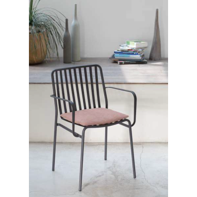 Street chair by Ingenia Bontempi stackable steel for indoor and outdoor