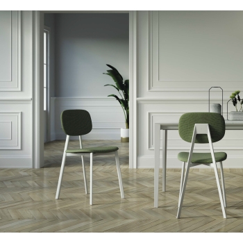 Tata chair with padded seat by PoinHouse