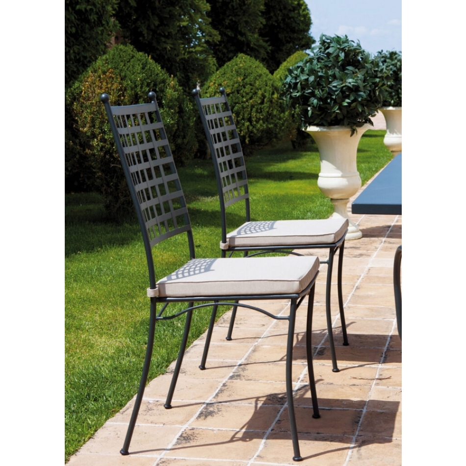 Tosca TO101 stackable iron chair by Vermobil