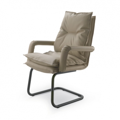 Urania chair by Olivo & Groppo upholstered with sled structure