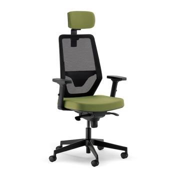 Viarte chair by Olivo & Groppo with mesh backrest