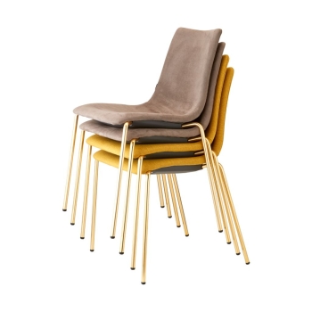 Zebra Pop chair by Scab Design with tubular steel frame