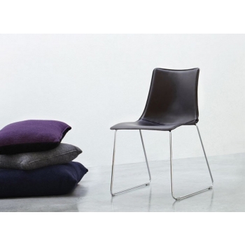 Scab Natural Pop Zebra Chair Design in coated plastic