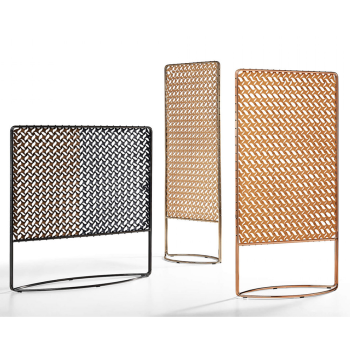 Guapa coat stand in metal and leather by Midj