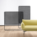 Sunrise partition in metal and leather by Midj