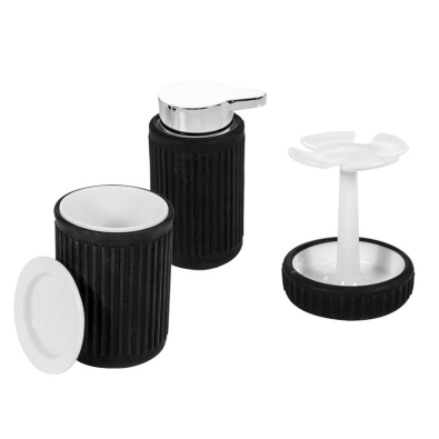 Jacob CPJA bathroom set by Cipì in rubber-coated porcelain