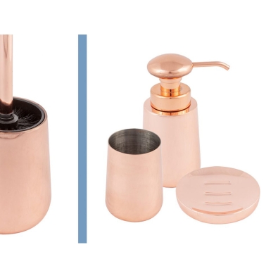 Copper CP90CO bathroom set in copper chromed metal
