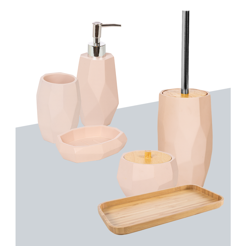 Surface Bamboo Bathroom Set by Cipì 
