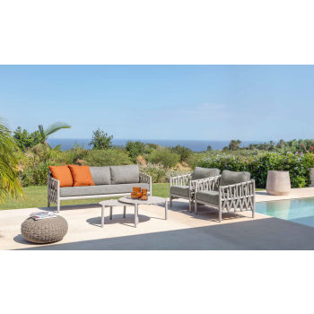 Tess set by Talenti with sofa, two armchairs and two coffee tables