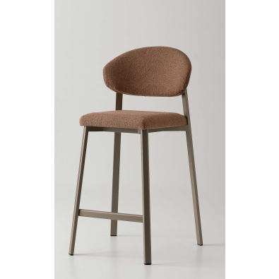 Beba Curvy Upholstered Stool by Point House
