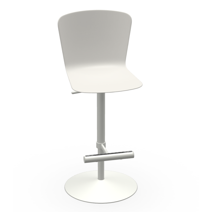 Calla S/P SG stool in polypropylene or padded, adjustable in height