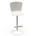 Calla S/P SG stool in polypropylene or padded, height-adjustable