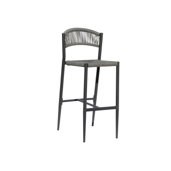Milano Bar Stool in Anthracite and Grey by Greenwood