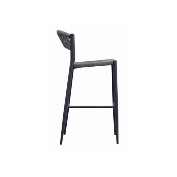Milano Bar Stool in Anthracite and Grey by Greenwood