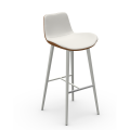 Dalia M TS stool in metal covered in fabric or leather by Midj