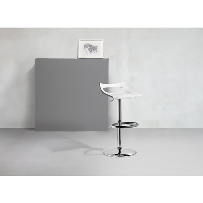 Diavoletto swivel stool in technopolymer Scab design