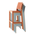 Emi 65 stool in technopolymer and stackable Scab design