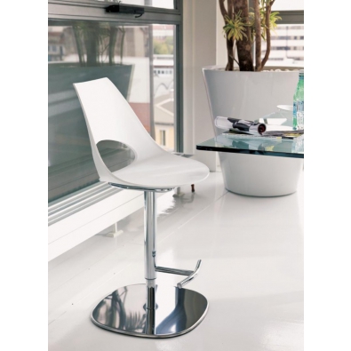 Shark swivel and height-adjustable stool by Bontempi