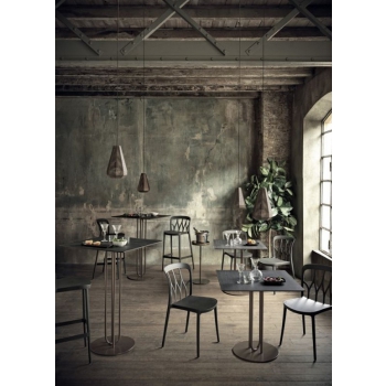 Galaxy polypropylene stackable stool by Bontempi