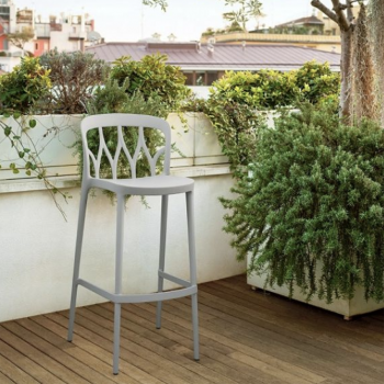 Galaxy polypropylene stackable stool by Bontempi