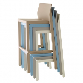 Kate 65 stool in Scab Design technopolymer