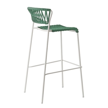 Lisa Filò stool in nautical rope webbing by Scab design