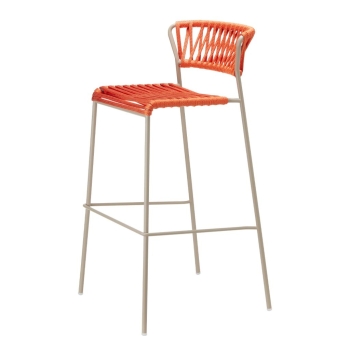 Lisa Filò stool in nautical rope webbing by Scab design