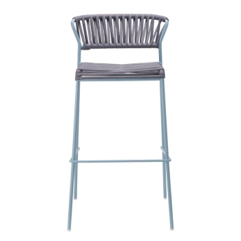 Lisa Filò stool in nautical rope webbing by Scab design