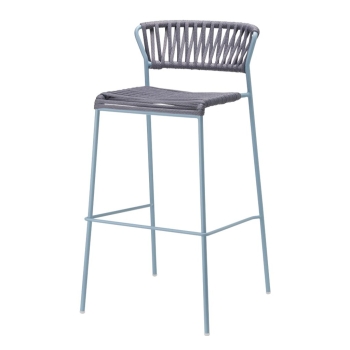 Lisa Filò stool in nautical rope webbing by Scab design