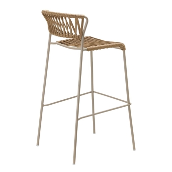Lisa Filò stool in nautical rope webbing by Scab design