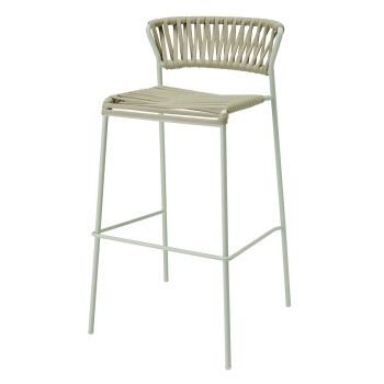 Lisa Filò stool in nautical rope webbing by Scab design