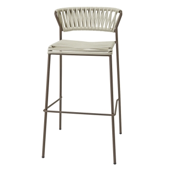 Lisa Filò stool in nautical rope webbing by Scab design