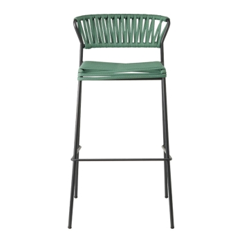Lisa Filò stool in nautical rope webbing by Scab design