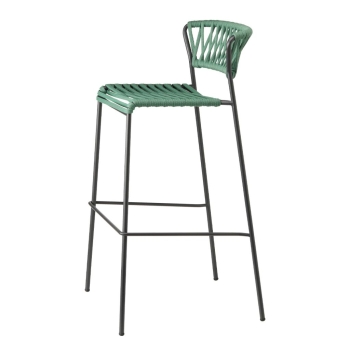 Lisa Filò stool in nautical rope webbing by Scab design