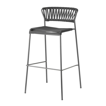 Lisa Filò stool in nautical rope webbing by Scab design