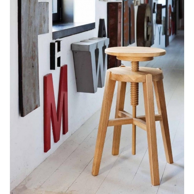 Move stool wooden Altacorte