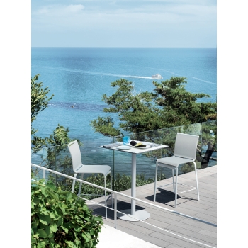 Net stool by Bontempi for indoors and outdoors