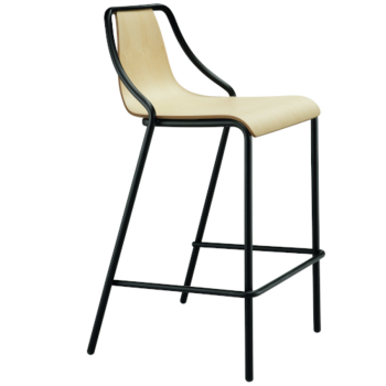 Ola metal stool for indoor and outdoor stackable by Midj