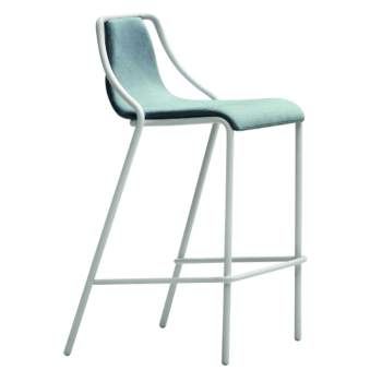 Ola metal stool for indoor and outdoor stackable by Midj