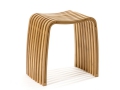 Stool Order Stool CP503 / BA by Cipì in lacquered and heat-bent Bamboo