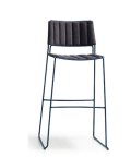 Slim M metal stool for indoor and outdoor stacking by Midj