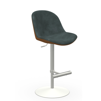 Sonny stool upholstered in fabric or leather by Midj