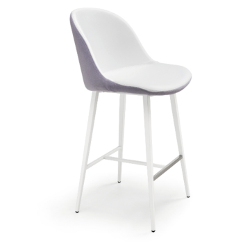 Sonny stool upholstered in fabric or leather by Midj