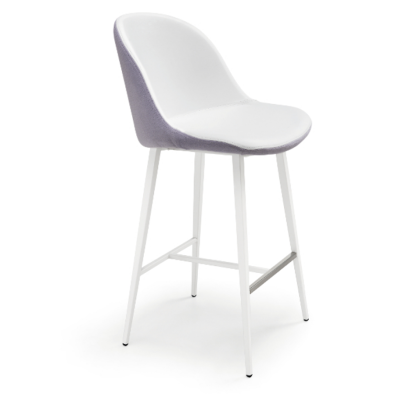 Sonny stool upholstered in fabric or leather by Midj