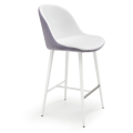 Sonny stool upholstered in fabric or leather by Midj