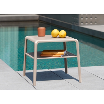 Side Table Lisa Lounge in galvanized steel Scab Design