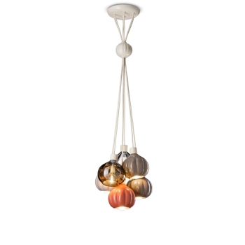 SUSPENSION 6 LIGHTS GRAPPOLO accent APO DECO' AFOXE' C2657