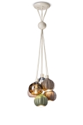 SUSPENSION 6 LIGHTS GRAPPOLO accent VSA DECO' AFOXE' C2658 by Ferroluce
